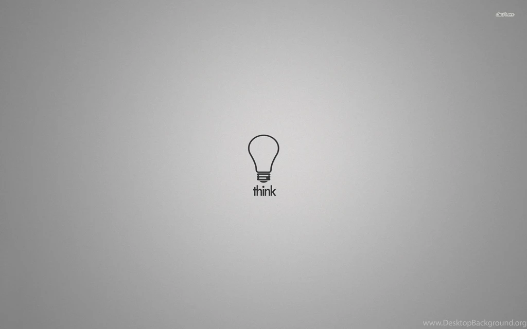 Think, Light Bulb, Typography, 1920x1200 HD Wallpapers And FREE ...