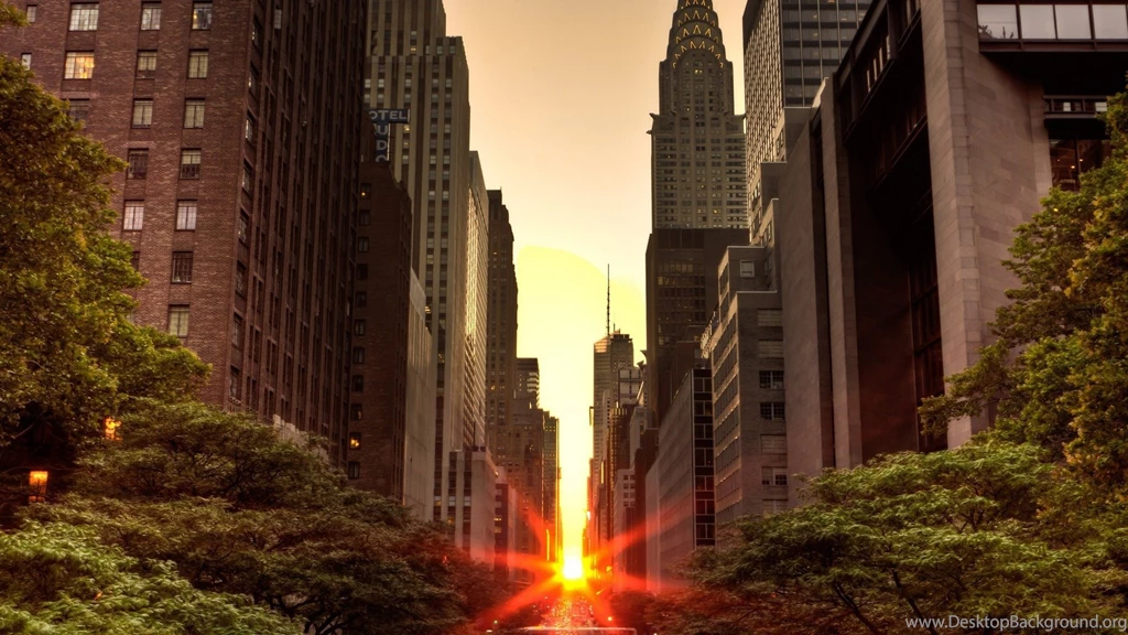 Wallpapers USA, Sunrise, Sun, New York, Chrysler Building, Sunrise ...