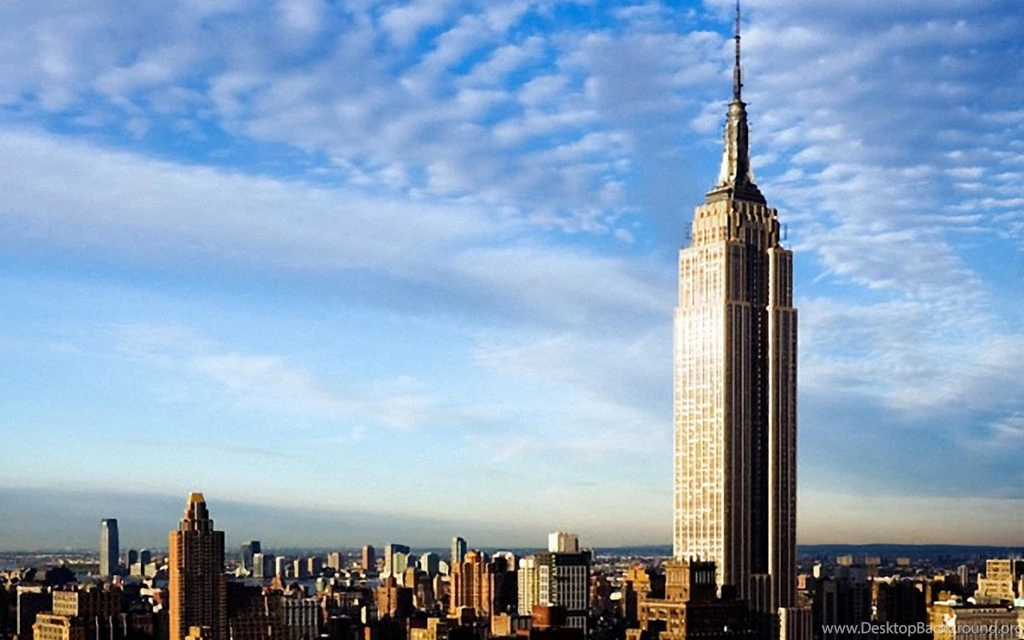 Over The Blue Sky 1280x800 Wallpapers,Empire State Building ...