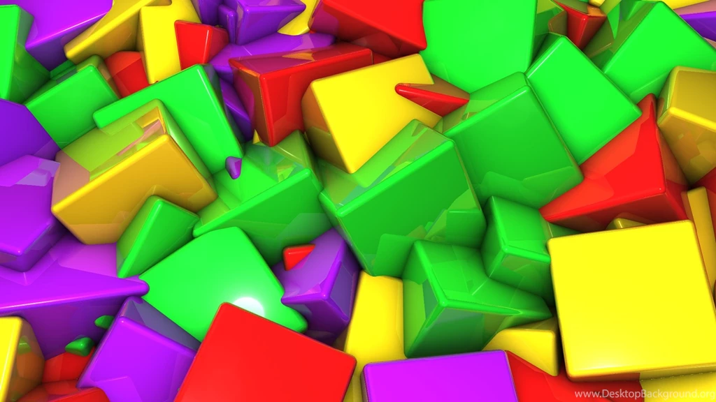 Colorful 3D Cubes Wallpapers HD