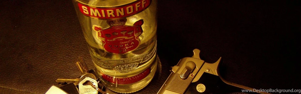 Download Wallpapers 3840x1200 Smirnoff, Smith Wesson, Vodka, Gun ...