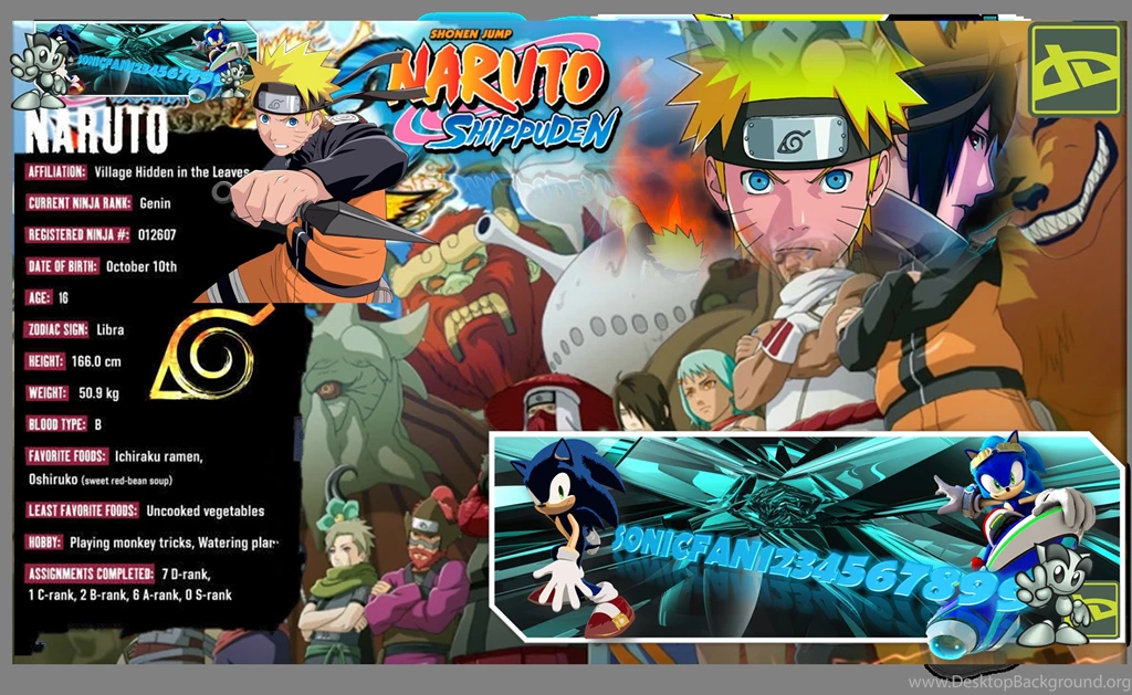 My Naruto Shippuden Wallpaper. *I Made This* By Sonicfan1234567899 ...