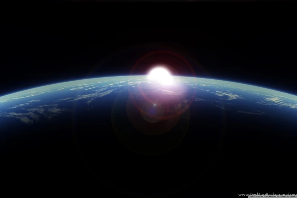 Sunrise From Space HD Desktop Wallpapers : High Definition ...