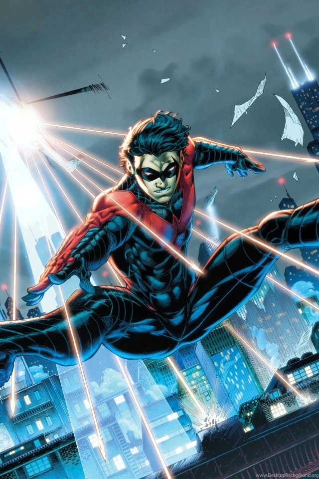 Download Wallpapers 640x960 Nightwing, Dc Comics, Robin, Dick ...