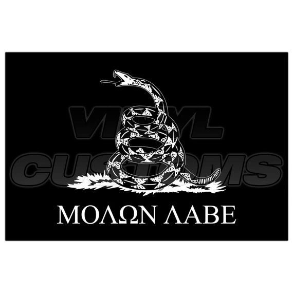 Molon Labe Vinyl Decal Sticker Gadsden Flag By VinyICustoms