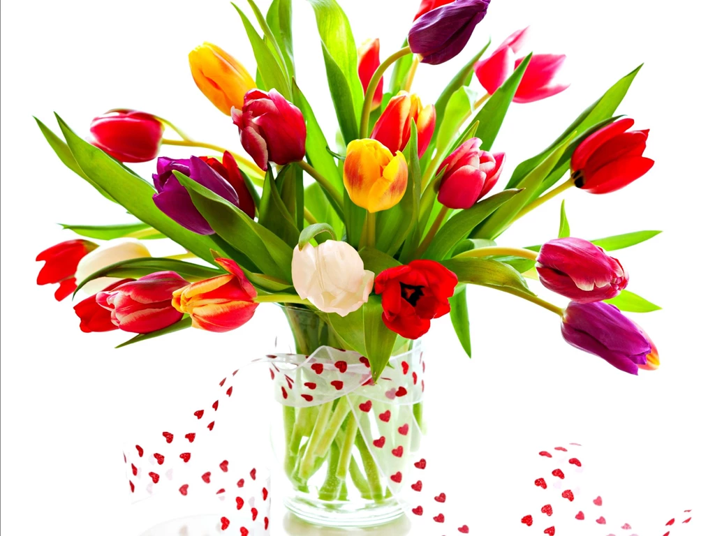 LOVELY TULIPS WALLPAPER (