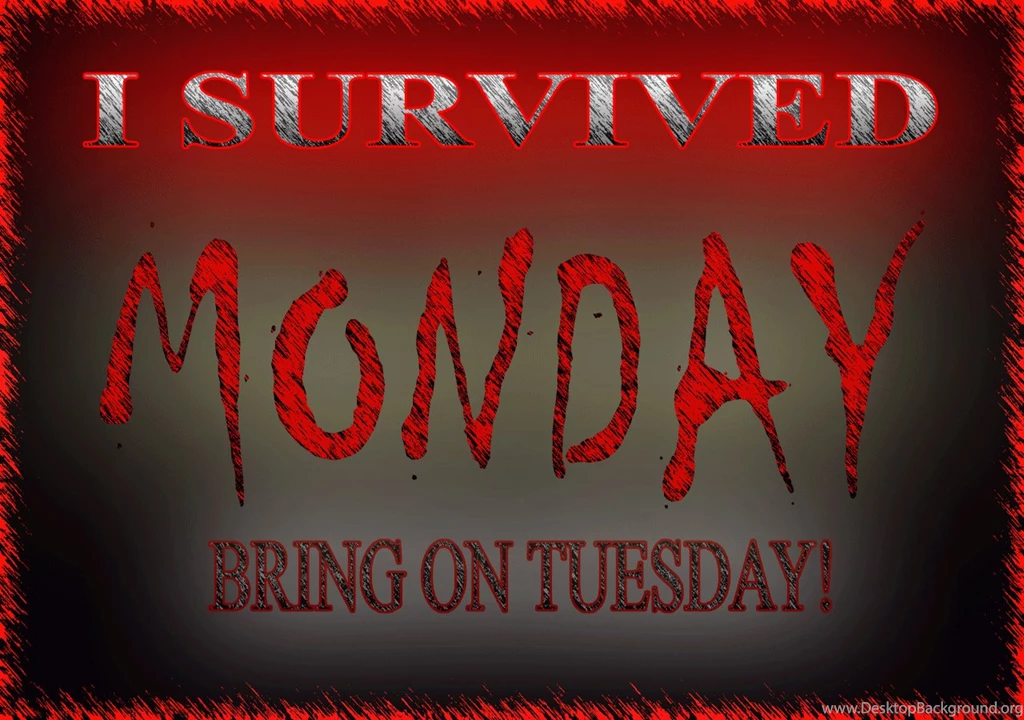 I Survived Monday Desktop Computer Wallpaper Backgrounds And ...
