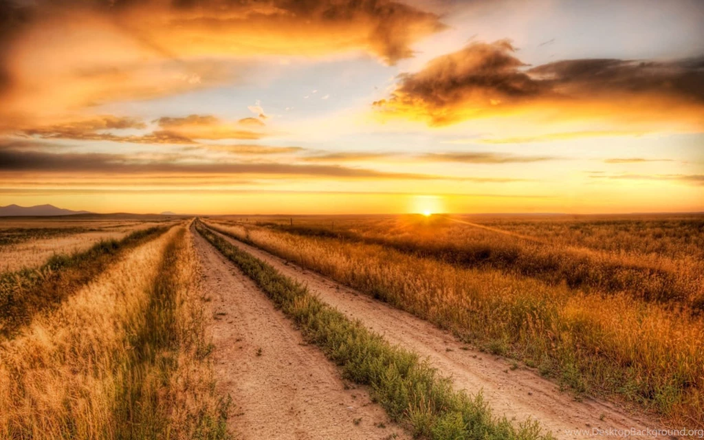 Wallpaper: Prairie Road Nature Wallpapers