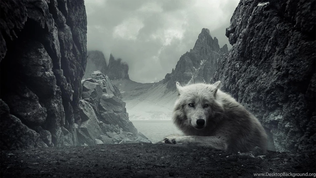 Desktop Black And White Wolf Wallpapers 3d Hd Pictures.