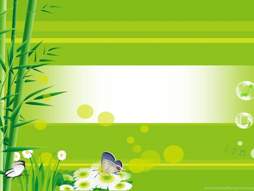 Green Flowers On Garden PPT Backgrounds, Green Flowers On Garden ...
