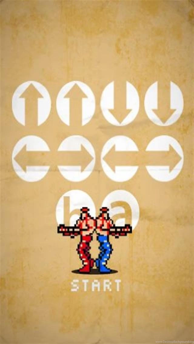 Konami Code And Contra Game iPhone Wallpapers, iPhone 5(s)/4(s)/3G ...