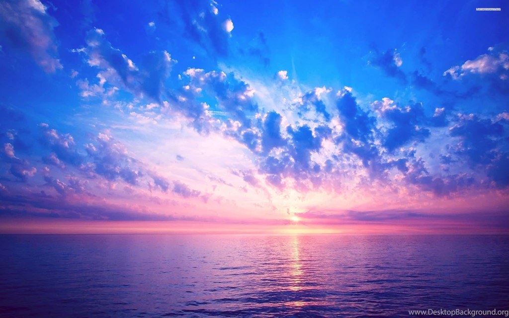 Beautiful Pink Sky Above The Ocean, Cloud, Beaches, 2560x1600 HD ...