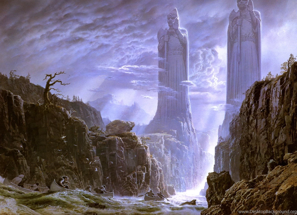 The Fellowship Of The Ring, Argonath, Ted Nasmith, The Lord Of The ...