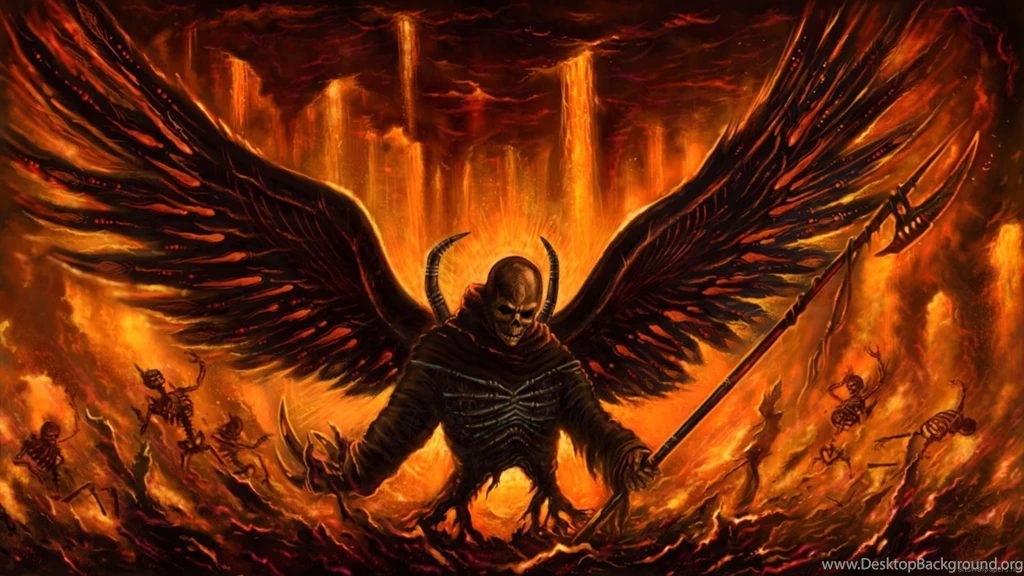 Dark Angel Fire Demon Wallpapers HD Download For Desktop