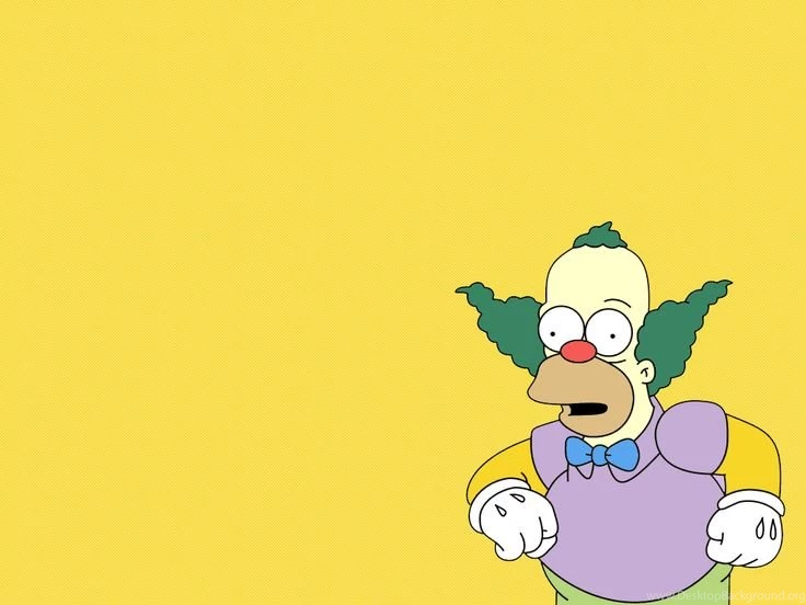 Awesome Cartoons Clowns The Simpsons Krusty The Clown Yellow ...