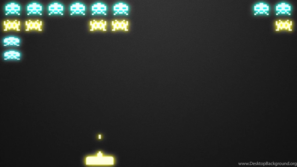Space Invaders Oldschool Pixel Art Retro Games Wallpapers