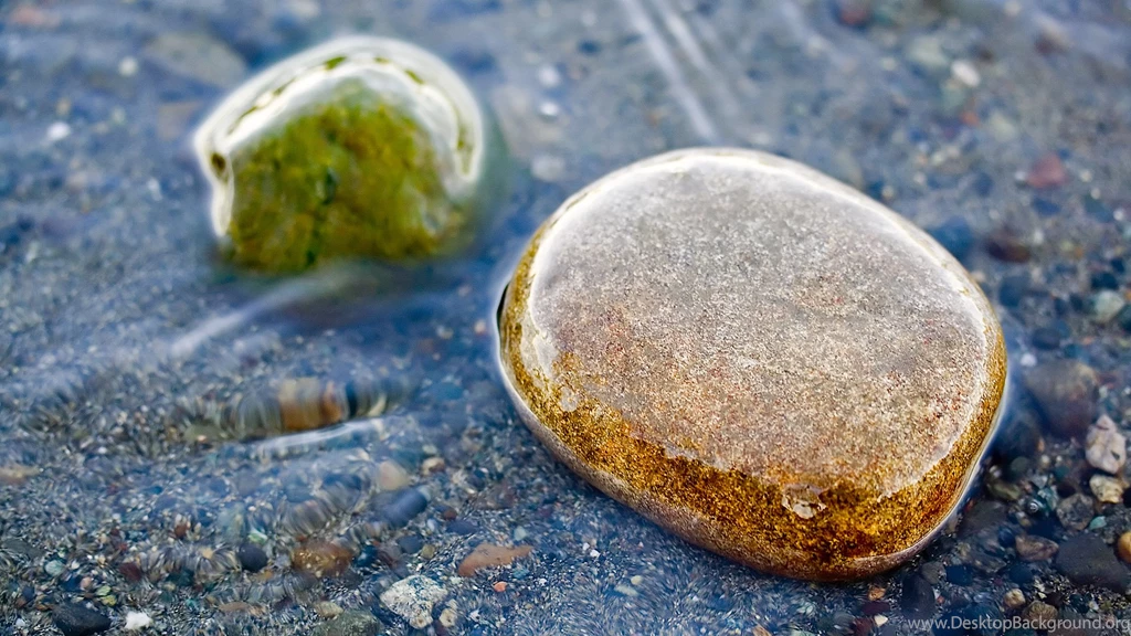 River Rock In Calm Waters Wallpapers