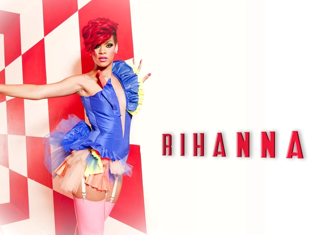Rihanna Red Dress
