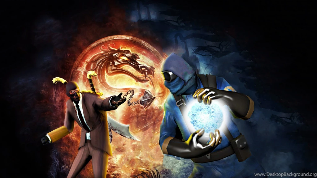 Download Wallpapers 2048x1152 Spy, Pyro, Team Fortress 2, Mortal ...
