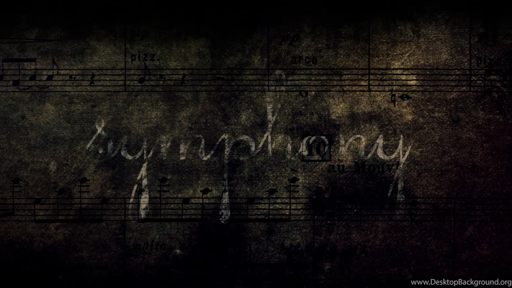 Download Wallpapers 1920x1080 Notes, Symphony, Grunge, Lettering ...