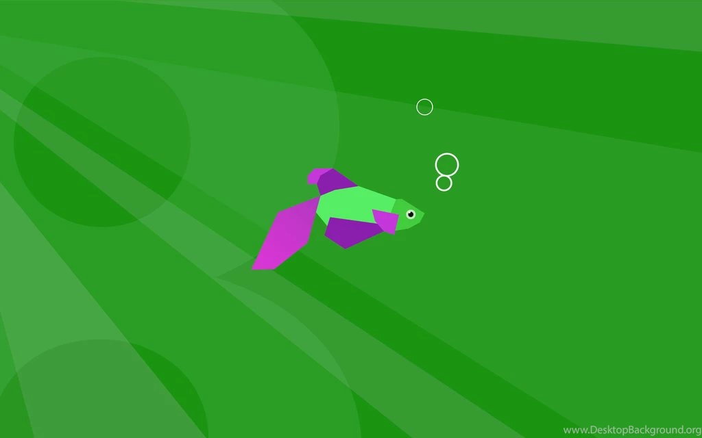 Windows 8 beta demo fish wallpaper 009 green By Mir808 On DeviantArt