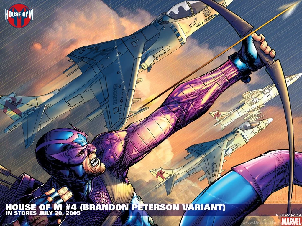 My Free Wallpapers   Comics Wallpapers : House Of M   Hawkeye
