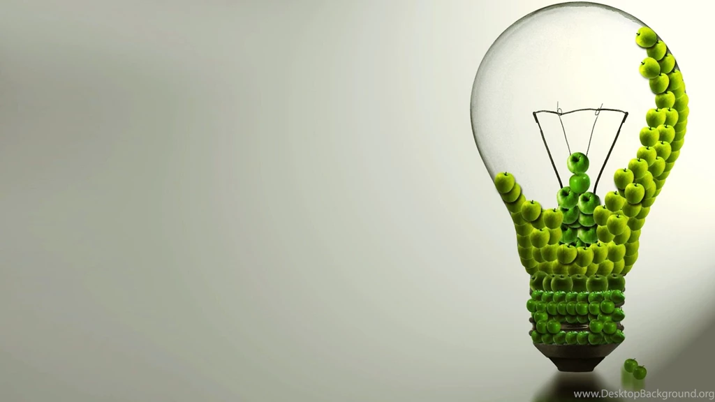 Apple Bulb 3D Wide Wallpapers