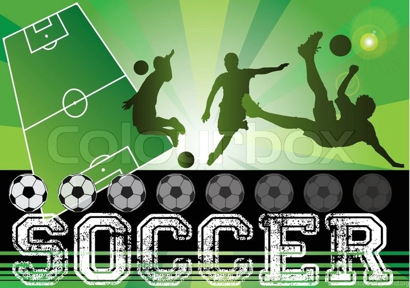 Field Football,soccer Players Silhouettes Background,grunge ...