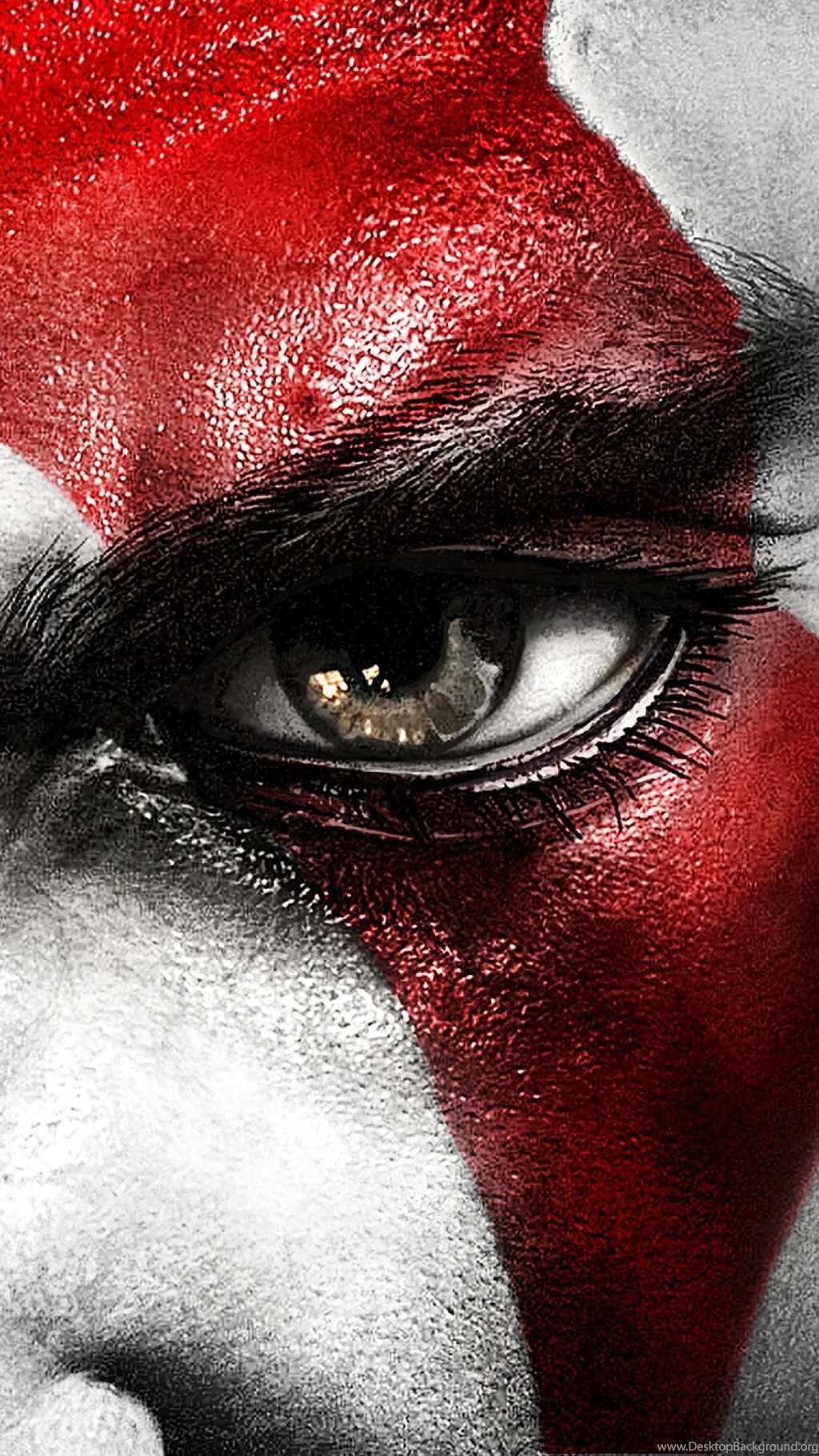 Download Wallpapers 1080x1920 Kratos, God Of War, Face, Eyes, Scar ...