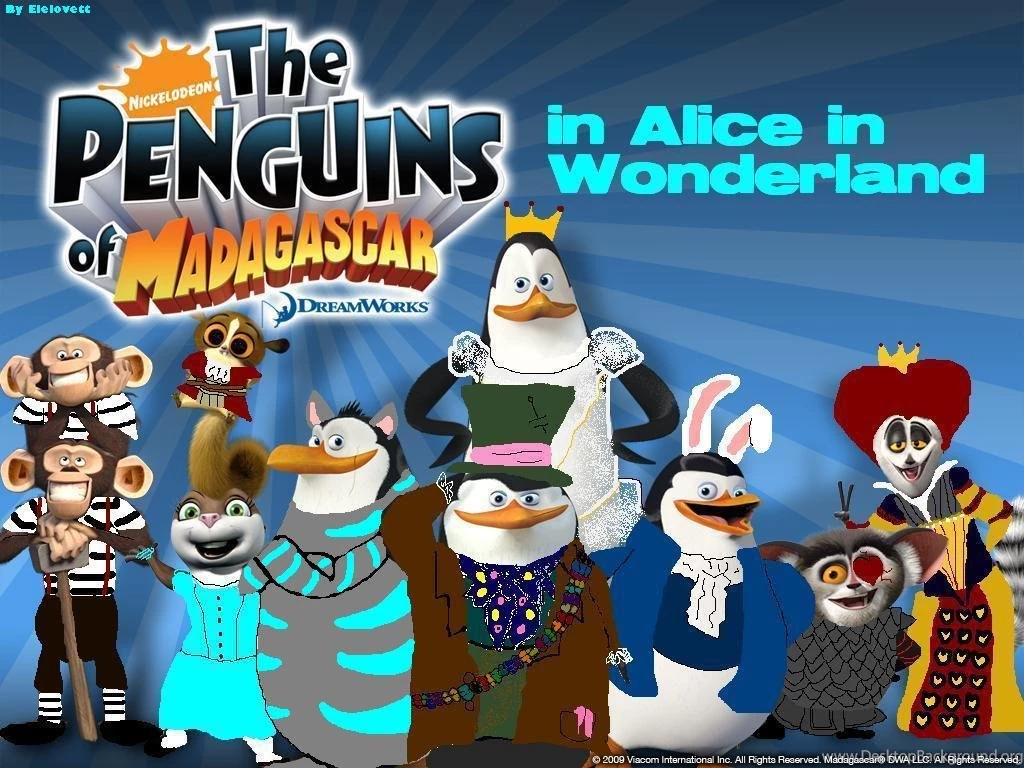 The Penguins In Alice In Wonderland   Penguins Of Madagascar ...