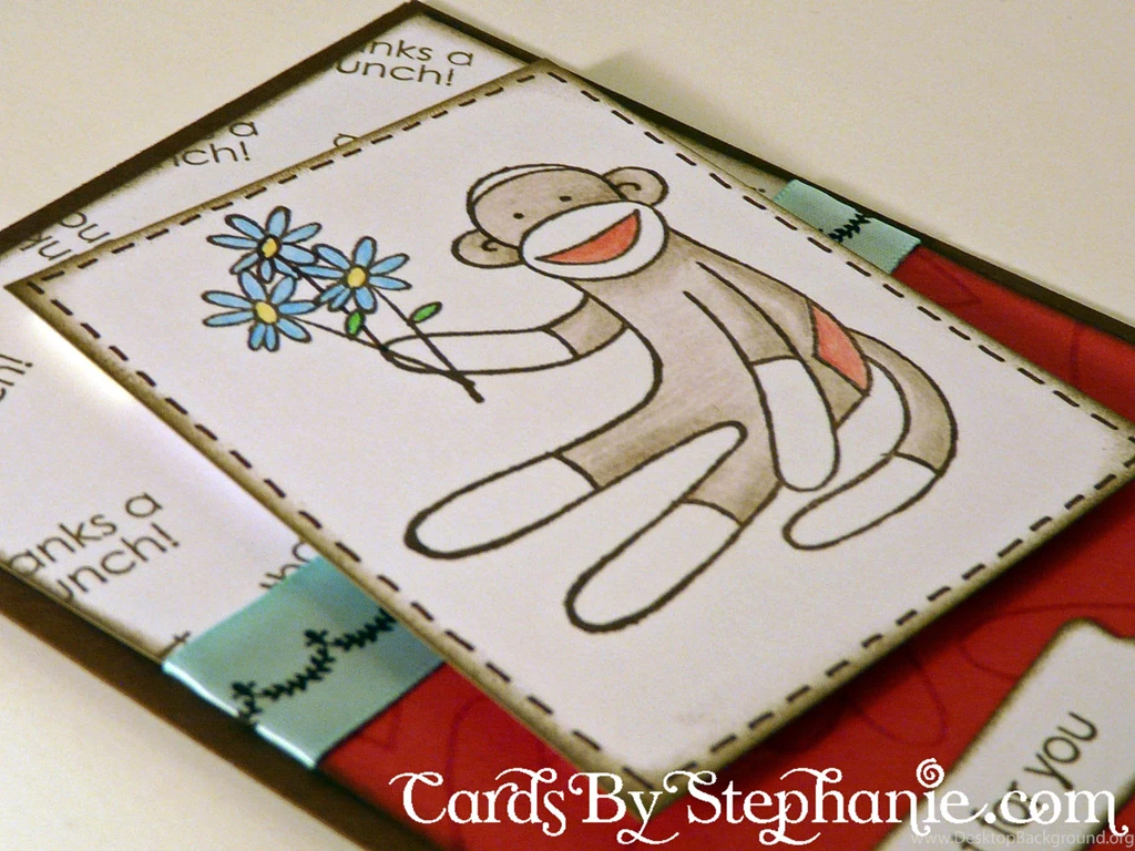 Sock Monkey Card – Cards By Stephanie
