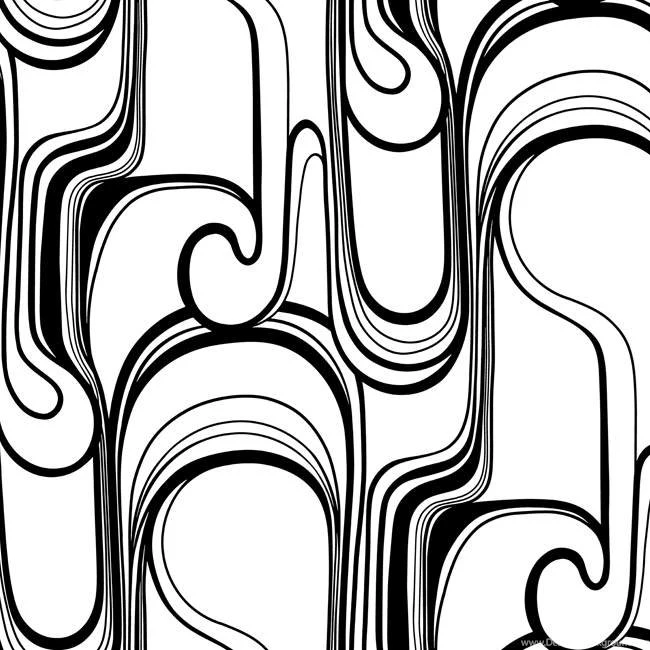 Beige Black Rb4241 Curves Ahead Wallpapers By York