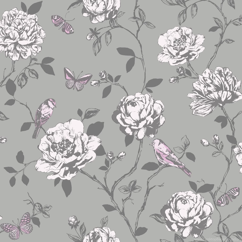 Amour Butterflies Wallpapers 204346 Grey Cut Price Wallpapers . Bird ...