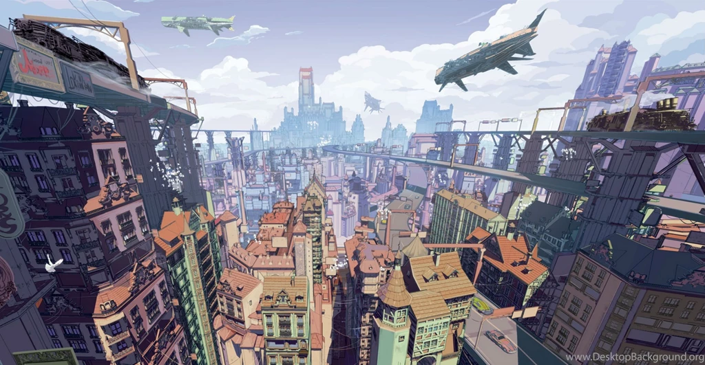 Animal Arsenixc Bird Building City Clouds Landscape Original ...