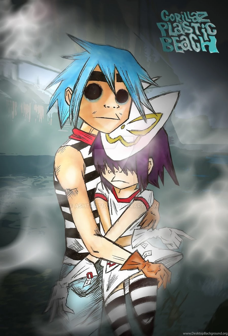 DeviantArt: More Like Gorillaz Plastic Beach By Ashtart10