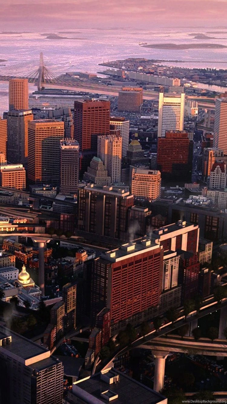 Boston Panorama iPhone 6 Wallpapers