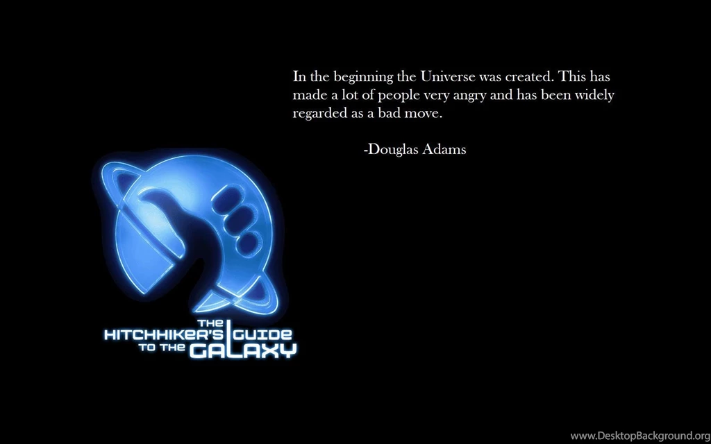 Douglas Adams The Hitchhikers Guide To The Galaxy Wallpapers ...