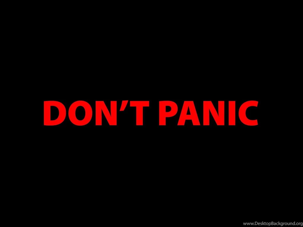 The Hitchhikers Guide To The Galaxy Don't Panic Wallpapers ...