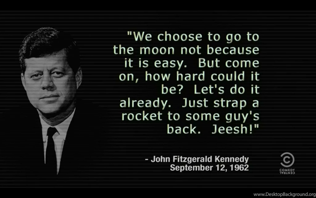 JFK Famous Speech As Seen On Colbert Imgur