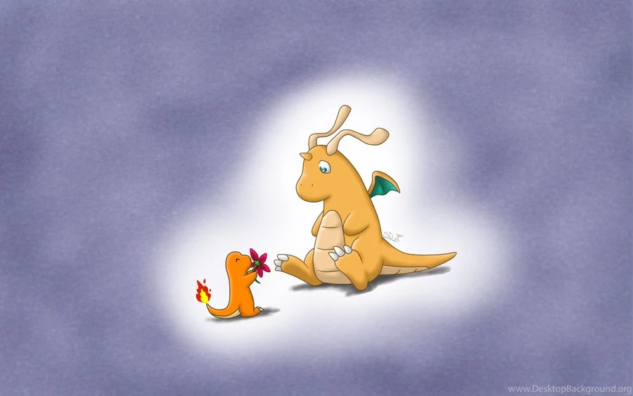 Dragonite And Charmander Desktop Backgrounds By Vertwig On DeviantArt