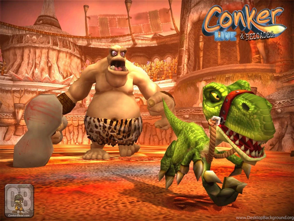 Big Bone And The Dinosaur! (wallpaper) Conker Wallpapers (6691431 ...
