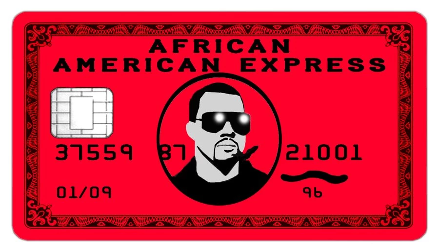 African American Express Kanye West Black Card By ABG46 On ...