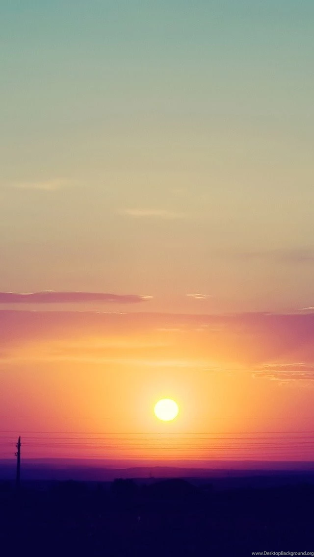Sky Clouds Sunset Wallpaper.