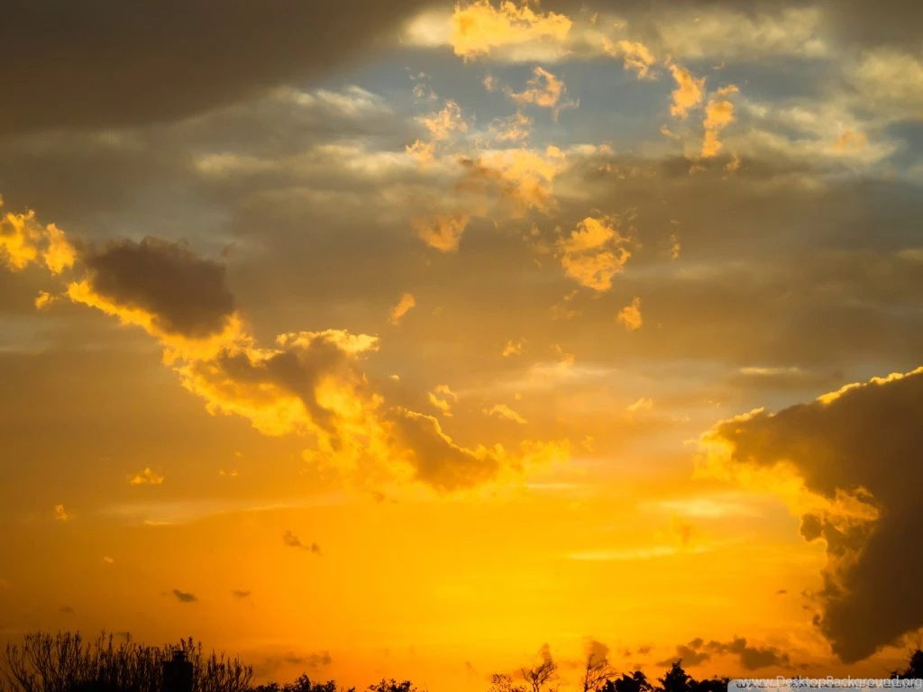 Gold Sunset Sky HD Desktop Wallpapers : Widescreen : Fullscreen ...