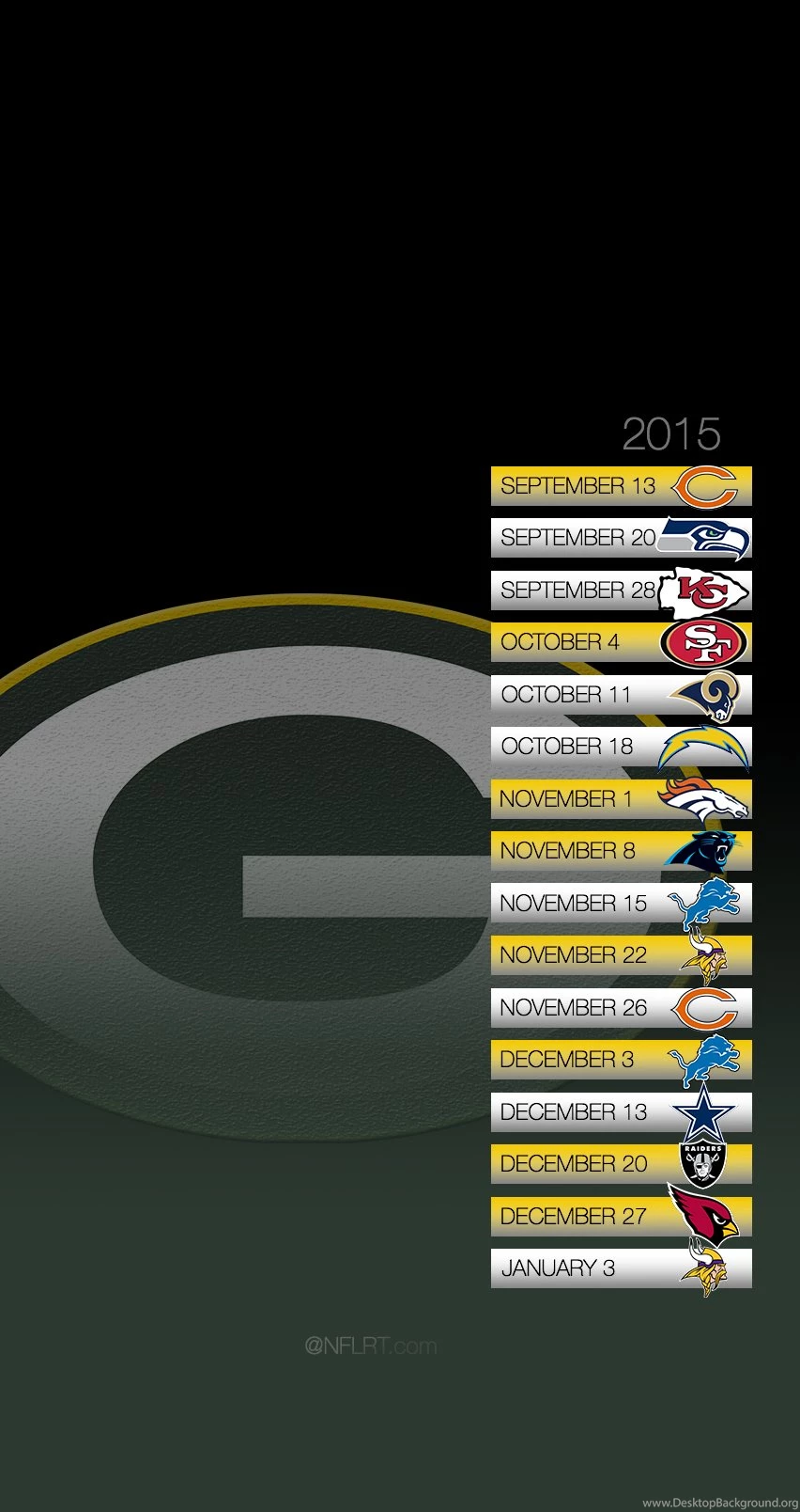 Green Bay Packers Wallpapers Schedule 2015