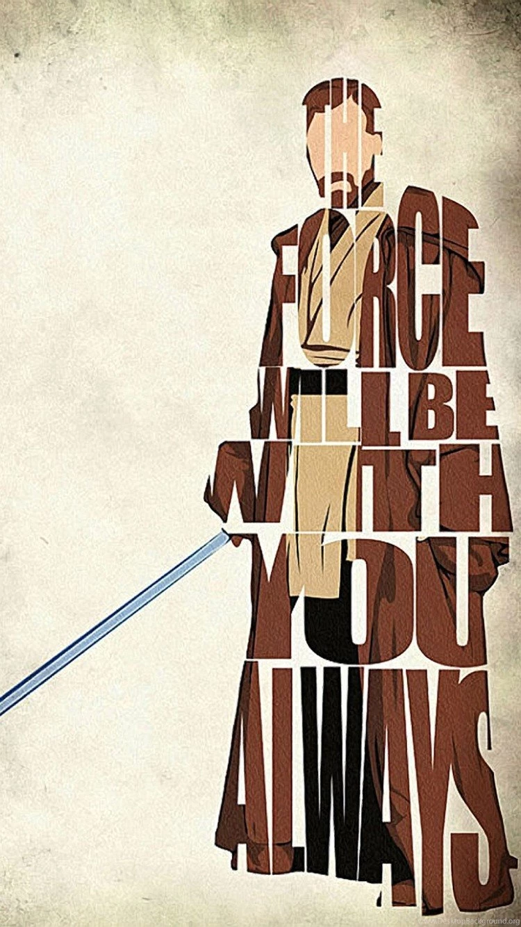 Wallpapers Iphone 6 Letters Obi Wan Kenobi 4 7 Inches   750 X 1334 ...