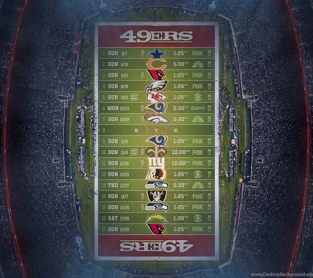 Ladies And Gents, The 2014 Team Season Schedules Designed For ...