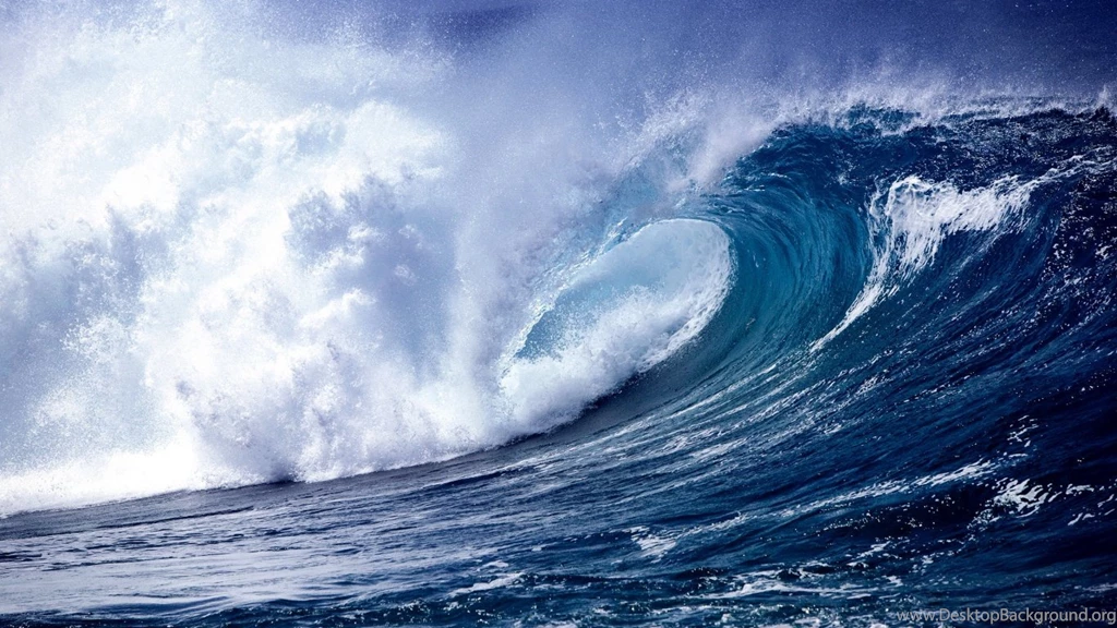 1366x768 Ocean Waves Wallpapers