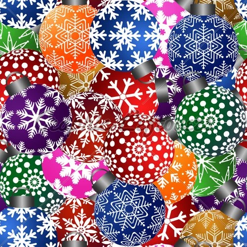 Colorful Christmas Ornaments Best Template Collection