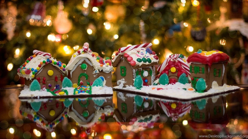 1920x1080 Christmas Ginger Bread House Desktop PC And Mac Wallpapers